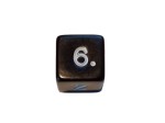 Opaque Black D6 6-Sided Polydice